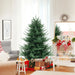 Artificial Christmas Tree Faux Hinged Christmas Tree 135cm - Little and Giant Explorers Costway