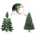 Artificial Christmas Tree with Flocked Snow 210cm - Little and Giant Explorers vidaXL