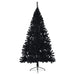 Artificial Half Christmas Tree with Stand in Black 180cm - Little and Giant Explorers vidaXL