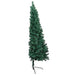 Artificial Half Pre-lit Christmas Tree with Rose Ball Set in Green 180cm - Little and Giant Explorers vidaXL