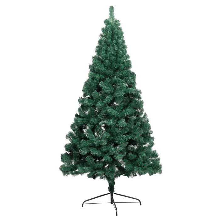 Artificial Half Pre-lit Christmas Tree with Rose Ball Set in Green 180cm - Little and Giant Explorers vidaXL