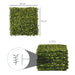 Artificial Milan Grass Wall Panels – Set of 12 | 3㎡ Coverage - Faux Greenery Fence Panels OUTSUNNY - Little and Giant Explorers Outsunny