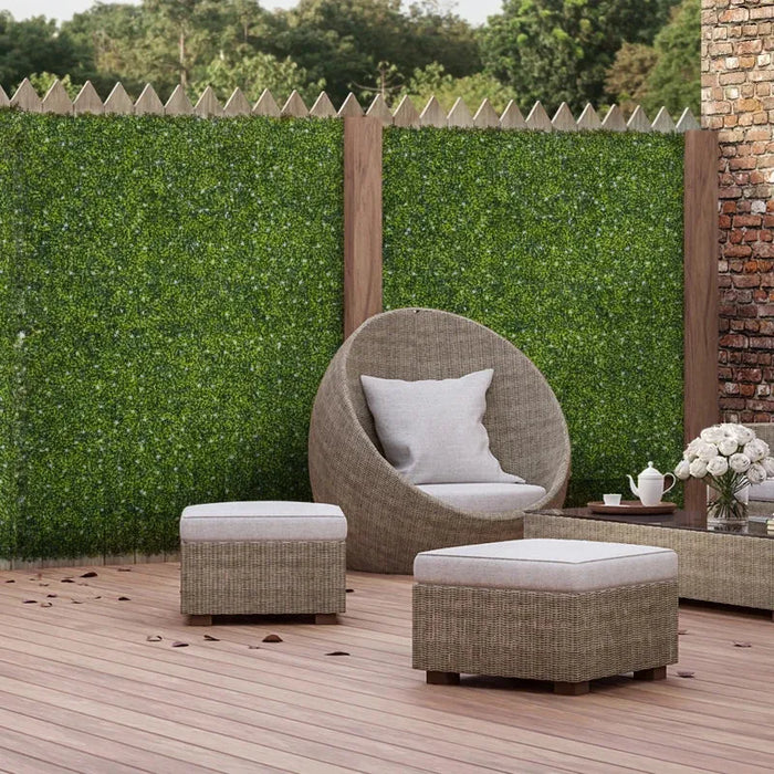 Artificial Milan Grass Wall Panels – Set of 12 | 3㎡ Coverage - Faux Greenery Fence Panels OUTSUNNY - Little and Giant Explorers Outsunny
