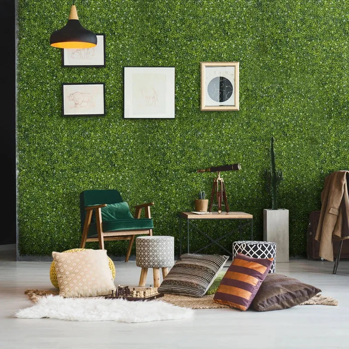 Artificial Milan Grass Wall Panels – Set of 12 | 3㎡ Coverage - Faux Greenery Fence Panels OUTSUNNY - Little and Giant Explorers Outsunny