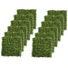 Artificial Milan Grass Wall Panels – Set of 12 | 3㎡ Coverage - Faux Greenery Fence Panels OUTSUNNY - Little and Giant Explorers Outsunny