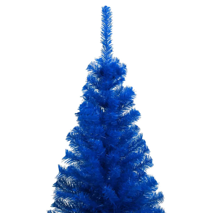 Artificial Pre-lit Christmas Tree in Blue with Gold Ball Set 180cm - Little and Giant Explorers vidaXL