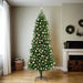 Artificial Pre-lit Christmas Tree in Green with Rose Ball Set 240cm - Little and Giant Explorers vidaXL