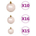 Artificial Pre-lit Christmas Tree in Green with Rose Ball Set 240cm - Little and Giant Explorers vidaXL