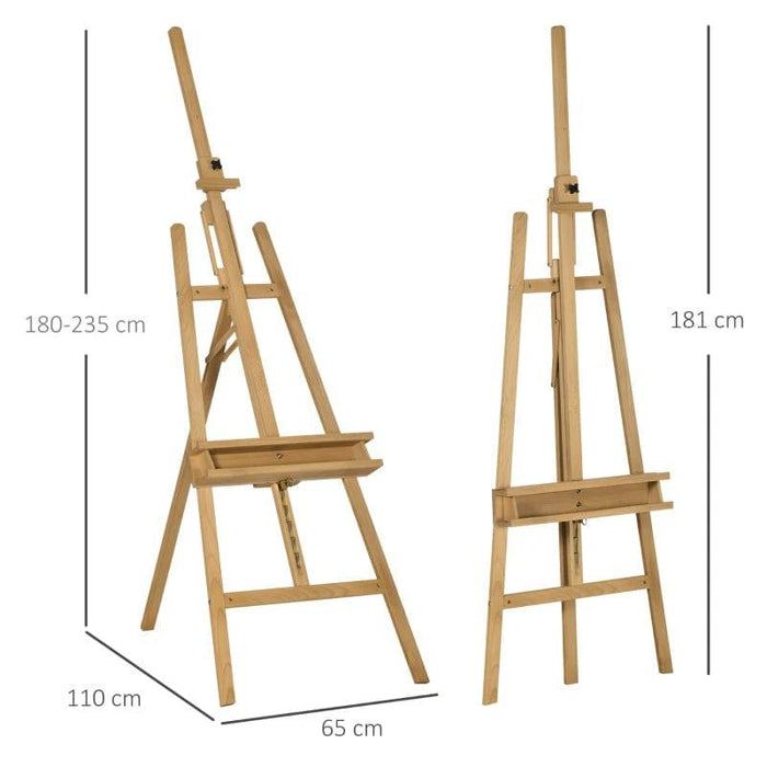 Artist Easel Stand (65 x 110 x 180-235cm) - Little and Giant Explorers Vinsetto