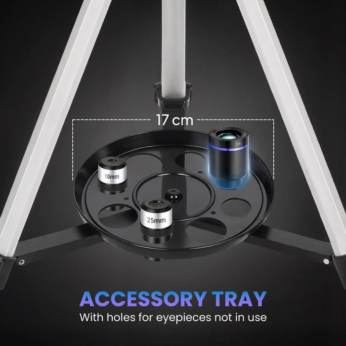 Astronomical Telescope – 70mm Beginner Refractor | Dual Eyepieces and Finder Scope OUTSUNNY - Little and Giant Explorers Outsunny