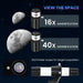 Astronomical Telescope – 70mm Beginner Refractor | Dual Eyepieces and Finder Scope OUTSUNNY - Little and Giant Explorers Outsunny