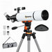 Astronomical Telescope – 80mm Refractor | Beginner Stargazing Scope with Tripod OUTSUNNY - Little and Giant Explorers Outsunny