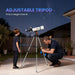 Astronomical Telescope – 80mm Refractor | Beginner Stargazing Scope with Tripod OUTSUNNY - Little and Giant Explorers Outsunny