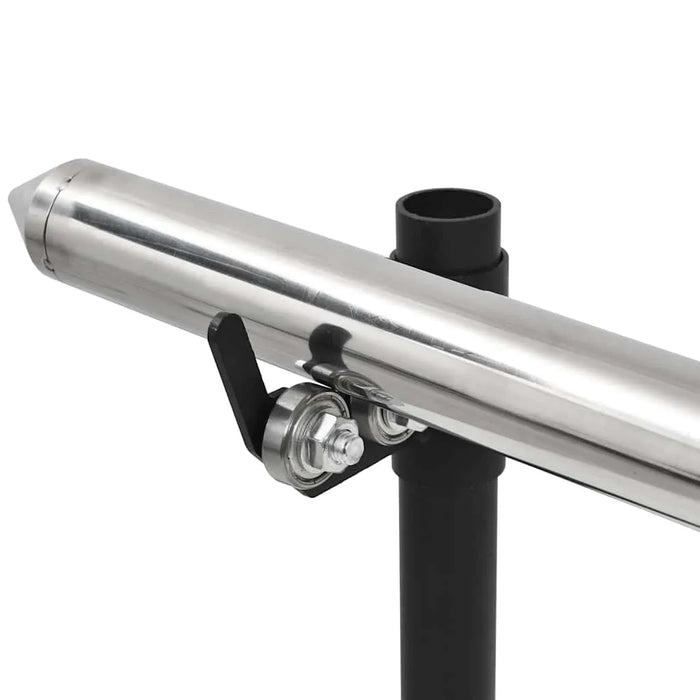 Automatic Barbecue Grill and Tray Set in Stainless Steel - Little and Giant Explorers vidaXL