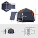 Automatic Pop Up Camping Tent in Dark Grey (2 - 4 persons) - Little and Giant Explorers Outsunny
