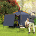Automatic Pop Up Camping Tent in Dark Grey (2 - 4 persons) - Little and Giant Explorers Outsunny