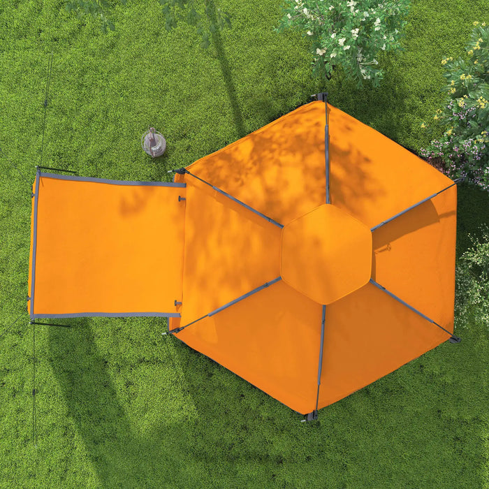 Automatic Pop Up Camping Tent in Orange (2 - 4 persons) - Little and Giant Explorers Outsunny