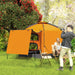 Automatic Pop Up Camping Tent in Orange (2 - 4 persons) - Little and Giant Explorers Outsunny