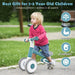 Baby Balance Bike – Blue | Adjustable Seat and Foldable Design Ages 1–3 COSTWAY - Little and Giant Explorers Costway