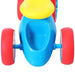 Baby Balance Bike - Blue, Red and Yellow | 4-Wheel Toddler Ride-On and Toy Bin HOMCOM - Little and Giant Explorers HOMCOM