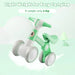Baby Balance Bike for Toddlers – Green | 4-Wheel Design - 135° Steering Limit COSTWAY - Little and Giant Explorers Costway