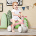 Baby Balance Bike for Toddlers – Pink | 4-Wheel Design - 135° Steering Limit COSTWAY - Little and Giant Explorers Costway