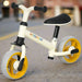 Baby Balance Bike with Adjustable Seat and Puncture-Free EVA Wheels in Orange - Little and Giant Explorers AIYAPLAY