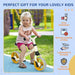 Baby Balance Bike with Adjustable Seat and Puncture-Free EVA Wheels in Orange - Little and Giant Explorers AIYAPLAY