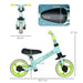 Baby Balance Bike with Adjustable Seat and Puncture-Free EVA Wheels in Blue - Little and Giant Explorers AIYAPLAY