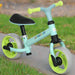 Baby Balance Bike with Adjustable Seat and Puncture-Free EVA Wheels in Blue - Little and Giant Explorers AIYAPLAY