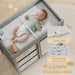 Baby Changing Table – Grey | 2.5cm Padded Mat with 4 Storage Drawers AIYAPLAY - Little and Giant Explorers AIYAPLAY