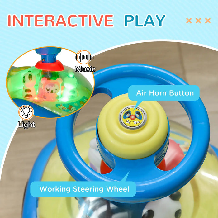 Baby Sliding Car | Interactive Ride-On with Safety Features and Entertainment System (Blue Edition) - Little and Giant Explorers AIYAPLAY