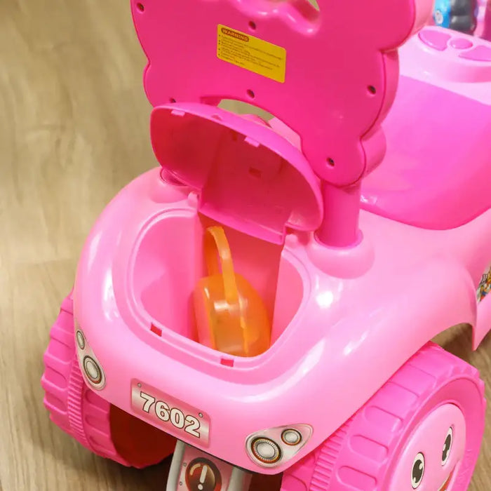 Baby Sliding Car – Pink | Toddler Ride-On - Foot-to-Floor Push Car with Lights AIYAPLAY - Little and Giant Explorers AIYAPLAY