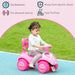 Baby Sliding Car – Pink | Toddler Ride-On - Foot-to-Floor Push Car with Lights AIYAPLAY - Little and Giant Explorers AIYAPLAY