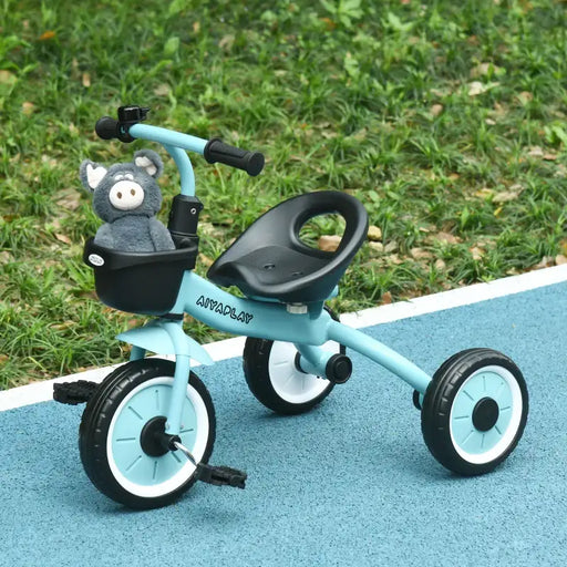Baby Trike – Blue Toddler Tricycle | Adjustable Seat, Basket and Bell AIYAPLAY - Little and Giant Explorers AIYAPLAY