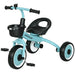 Baby Trike – Blue Toddler Tricycle | Adjustable Seat, Basket and Bell AIYAPLAY - Little and Giant Explorers AIYAPLAY
