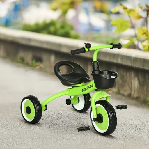 Baby Trike – Green Toddler Tricycle | Adjustable Seat, Basket and Bell AIYAPLAY - Little and Giant Explorers AIYAPLAY