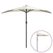 Balcony Half Parasol with Aluminium Pole in Sand - Little and Giant Explorers vidaXL