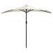 Balcony Half Parasol with Aluminium Pole in Sand - Little and Giant Explorers vidaXL