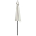 Balcony Half Parasol with Aluminium Pole in Sand - Little and Giant Explorers vidaXL