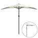 Balcony Half Parasol with Aluminium Pole in Sand - Little and Giant Explorers vidaXL