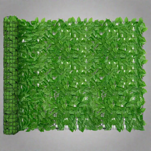 Balcony Screen with Green Leaves (400 x 150cm) - Little and Giant Explorers vidaXL