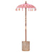Balinese Garden Patio Umbrella with Base - Pink and Brown | 250cm - Frame UV-Resistant VIDAXL - Little and Giant Explorers vidaXL