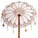 Balinese Parasol - Cream | 95-100cm - Cotton Canopy Solid Wood Frame with Base VIDAXL - Little and Giant Explorers vidaXL