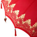 Balinese Parasol - Red | 180-190cm - Cotton Canopy Solid Wood Frame with Base VIDAXL - Little and Giant Explorers vidaXL