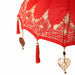 Balinese Parasol with Base - Red and Brown | 250cm - Wooden Frame UV-Resistant VIDAXL - Little and Giant Explorers vidaXL
