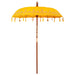 Balinese Patio Umbrella – Yellow | Cotton Canopy with Wooden Frame VIDAXL - Little and Giant Explorers vidaXL