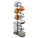 Ball Storage Rack with Removable Hanging Rods and Side Basket - Little and Giant Explorers Costway