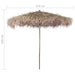 Bamboo Parasol with Banana Leaf Roof Ø210cm - Little and Giant Explorers vidaXL