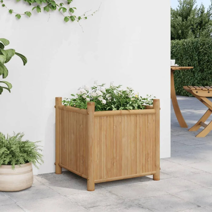 Bamboo Planter (40 x 40 x 40cm) - Little and Giant Explorers vidaXL